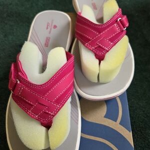 Clarks Pink Sandals Comfortable Stylish Footwear
